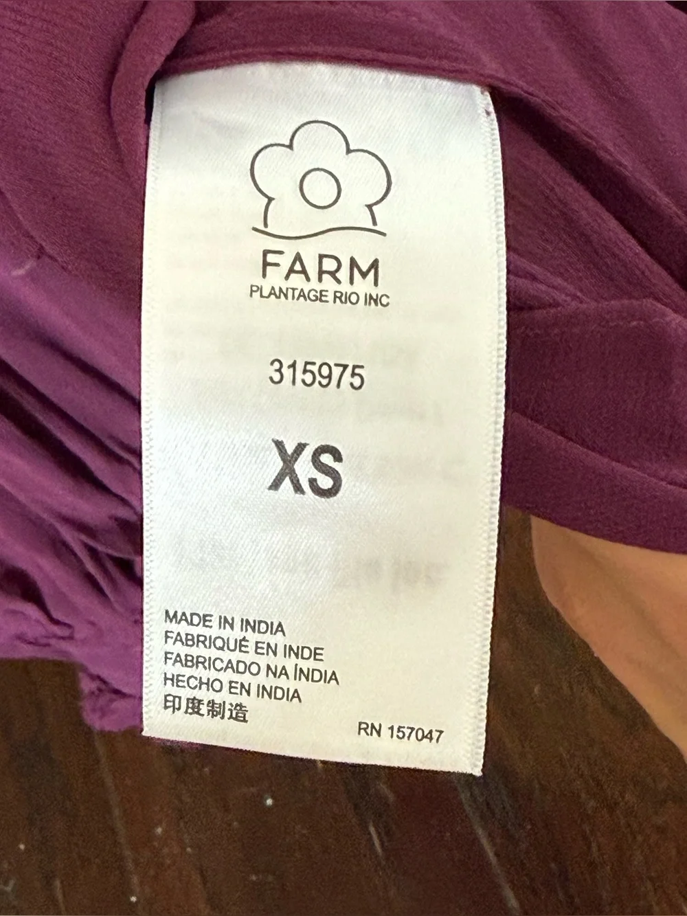 FARM Rio Purple Ruffle Peplum Blouse - Picture 13 of 16